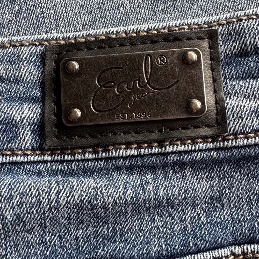 EARL Y2K Floral Design Skinny Ankle Jeans - Picture 6 of 6